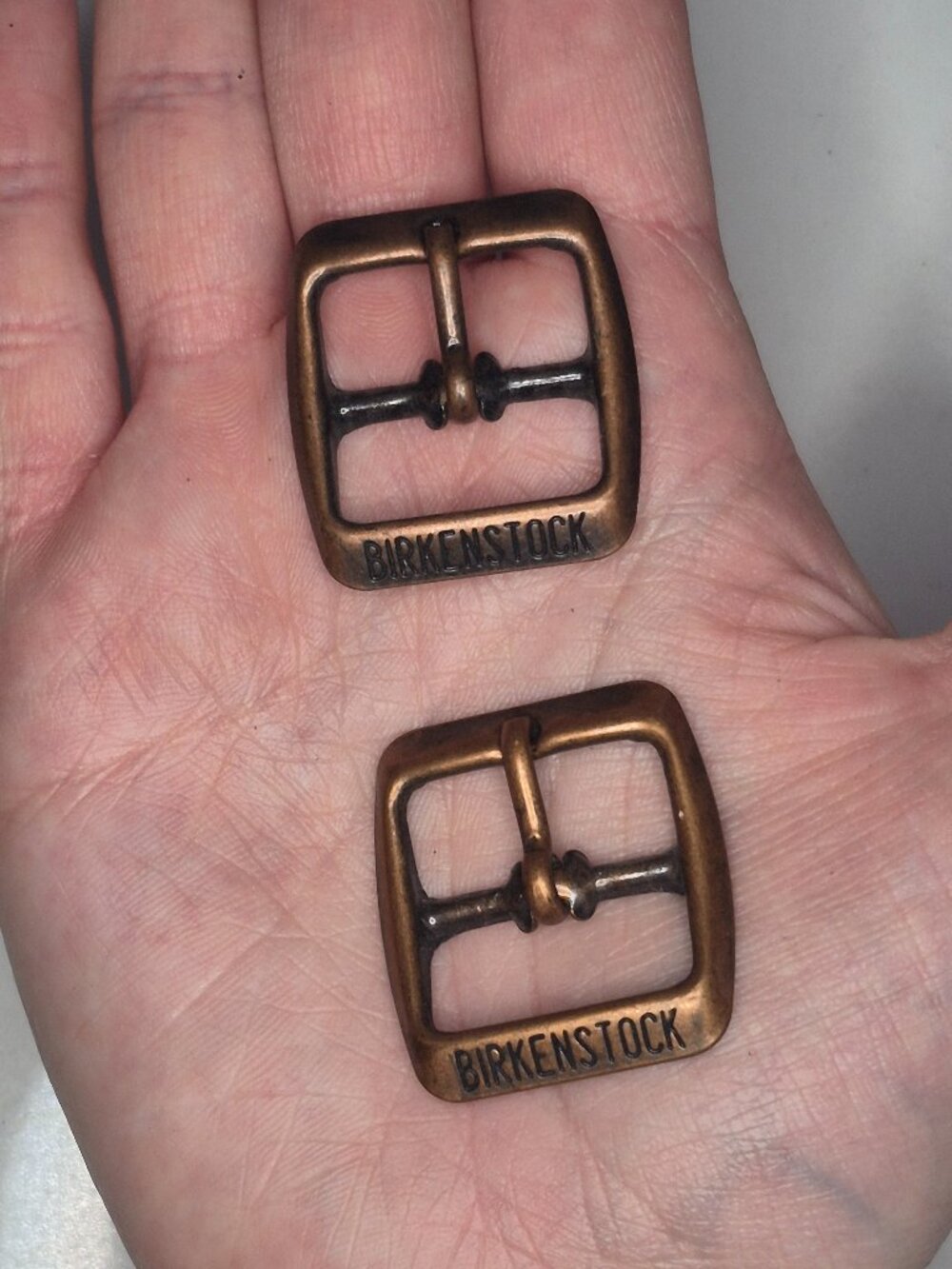 Birkenstock 7/8 in Antique Bronze Buckles Pair Shoe Repair